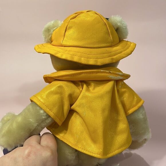 Original Brass Button Bear Harper Stuffed Teddy In Yellow Rain Coat With Tag - Picture 5 of 13